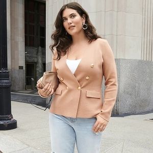 Express Double Breasted Sweater Jacket
